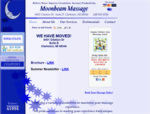 Tablet Screenshot of moonbeam-massage.com